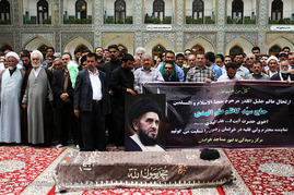 تشییع پیکر مرحوم حجت السلام والمسلمین سید کاظم علم الهدی - مشهد

