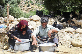 زندگی روستایی یک زن بختیاری
