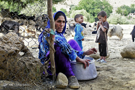 زندگی روستایی یک زن بختیاری
