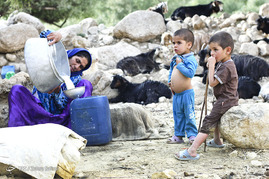زندگی روستایی یک زن بختیاری

