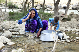 زندگی روستایی یک زن بختیاری
