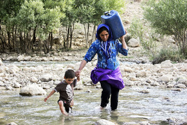 زندگی روستایی یک زن بختیاری
