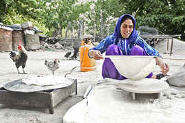 زندگی روستایی یک زن بختیاری
