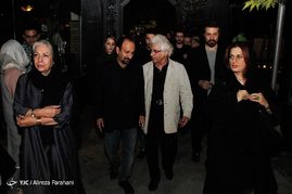 پریسا بخت آور، لوریس چکناوریان، اصغر فرهادی و رخشان بنی اعتماد در مراسم یادبود عباس کیارستمی در موزه سینما