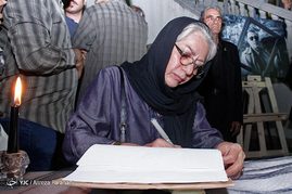رخشان بنی اعتماد در مراسم یادبود عباس کیارستمی در موزه سینما