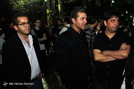 علیرضا امینی در مراسم یادبود عباس کیارستمی در موزه سینما
