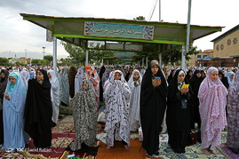 اقامه نماز عید سعید فطر در حرم حضرت عبدالعظیم الحسنی (ع)