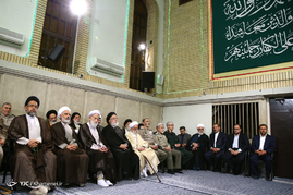 دیدار مسئولان نظام و سفرای کشورهای اسلامی با رهبر معظم انقلاب
