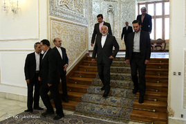 دیدار رییس مجلس اعلای عراق با محمدجواد ظریف
