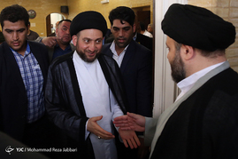 دیدار سید عمارحکیم با مراجع و علما قم
