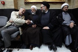 مراسم ترحیم همسر محسن آرمین