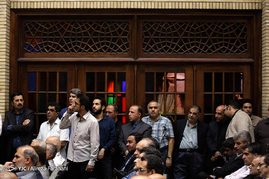 مراسم ترحیم همسر محسن آرمین