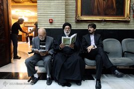 مراسم ترحیم همسر محسن آرمین