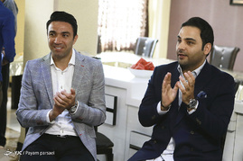 خداحافظی جواد نکونام از فوتبال در موسسه خیریه بهشت امام رضا‎(ع)
