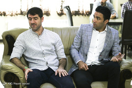خداحافظی جواد نکونام از فوتبال در موسسه خیریه بهشت امام رضا‎(ع)
