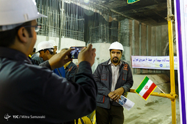 ورود دستگاه حفار تمام مکانیزه به ایستگاه شهدا در خط 6 مترو تهران