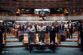محسن جلالی پور رئیس اتاق بازرگانی و علی ربیعی وزیر تعاون، کار و رفاه اجتماعی و ولی ملکی نماینده مجلس شورای اسلامی