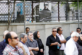 مراسم تشییع پیکر جمشید ارجمند