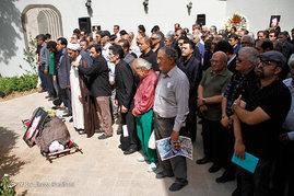 مراسم تشییع پیکر جمشید ارجمند