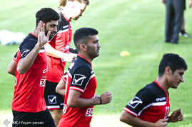 حضور طارمی در تمرین تیم پرسپولیس
