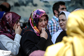 حضور اردوغان و داوود اوغلو در مراسم تشییع کشته‌شدگان کودتای نافرجام ترکیه

