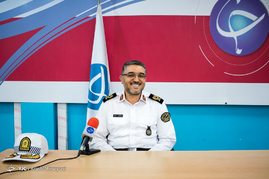 سردار سید تیمور حسینی رئیس پلیس راهنمایی و رانندگی تهران بزرگ