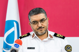 سردار سید تیمور حسینی رئیس پلیس راهنمایی و رانندگی تهران بزرگ
