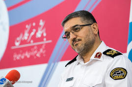سردار سید تیمور حسینی رئیس پلیس راهنمایی و رانندگی تهران بزرگ