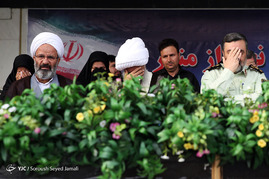 تشییع پیکر سه شهید دفاع مقدس نیروی انتظامی 
