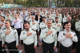 تشییع پیکر سه شهید دفاع مقدس نیروی انتظامی 