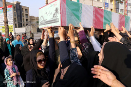 تشییع پیکر دو شهید گمنام دفاع مقدس در شیراز‎
