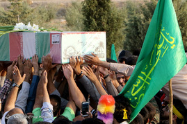 تشییع پیکر دو شهید گمنام دفاع مقدس در شیراز‎
