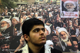 گردهمایی علما و طلاب بحرینی در حمایت از شیخ عیسی قاسم و ملت بحرین‎