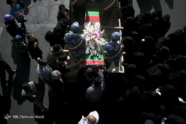 تشییع پیکر 5 شهید گمنام دوران دفاع مقدس - تبریز‎
