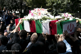 تشییع پیکر 5 شهید گمنام دوران دفاع مقدس - تبریز‎
