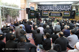 مراسم روضه شهادت امام صادق(ع) در مهدویه مشهد 