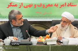 آیت الله احمد جنتی دبیر شورای نگهبان و عبدالرضا رحمانی فضلی وزیر کشور