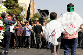 تشییع پیکر شهید دفاع مقدس در سمنان‎

