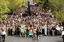 تشییع پیکر شهید دفاع مقدس در سمنان‎
