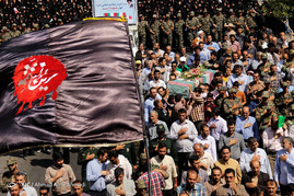 تشییع پیکر شهید دفاع مقدس در سمنان‎
