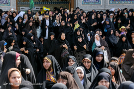 گلباران حرم حضرت معصومه(س) در سالروز میلاد آن حضرت‎
