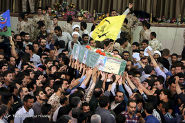 مراسم تشییع شهید مدافع حرم در شیراز‎
