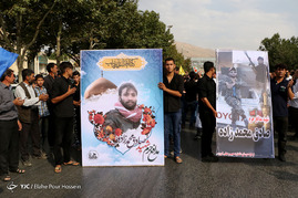 مراسم تشییع شهید مدافع حرم در شیراز‎
