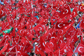 اجتماع بزرگ حامیان اردوغان در استانبول

