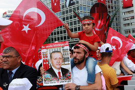 اجتماع بزرگ حامیان اردوغان در استانبول
