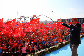 اجتماع بزرگ حامیان اردوغان در استانبول
