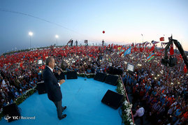 اجتماع بزرگ حامیان اردوغان در استانبول
