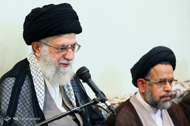 دیدار وزیر، معاونان و مدیران وزارت اطلاعات با رهبر معظم انقلاب