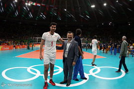 دیدار تیم‌های والیبال ایران و ایتالیا در مسابقات المپیک ریو 2016

