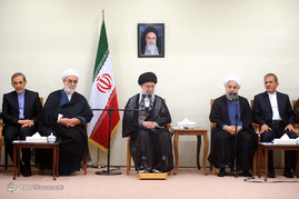دیدار رئیس جمهور و اعضای هیأت دولت با رهبر معظم انقلاب
